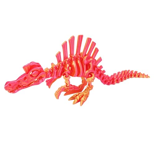 3D-gedruckte Echino Saurus Dinosaurier bewegliche Drachen Figur mehrfarbiges Geschenk für Kinder Geburtstage Kreatives Heim dekor von Generisch