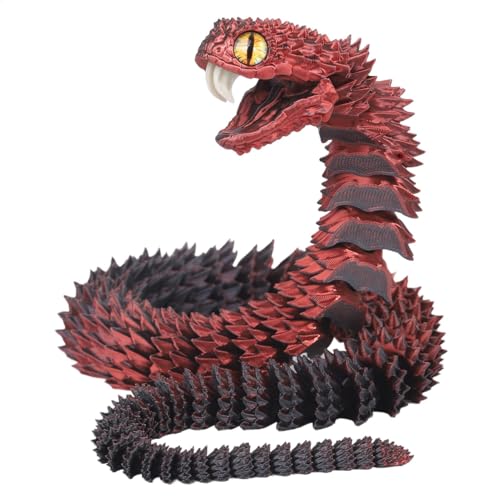 -gedruckte Tiere | -gedruckte Schlange | -gedrucktes Drachen-Fidget-Spielzeug | Gelenkmobilitätsaktivitätsmodell, flexibles künstliches Schlangenmodell, Ornamente für sammelbare Heimschreibtisch -gedruckte Tiere | -gedruckte Schlange | -gedrucktes Drachen-Fidget-Spielzeug | Gelenkmobilitätsaktivitätsmodell, flexibles künstliches Schlangenmodell, Ornamente für sammelbare Heimschreibtisch von Generisch