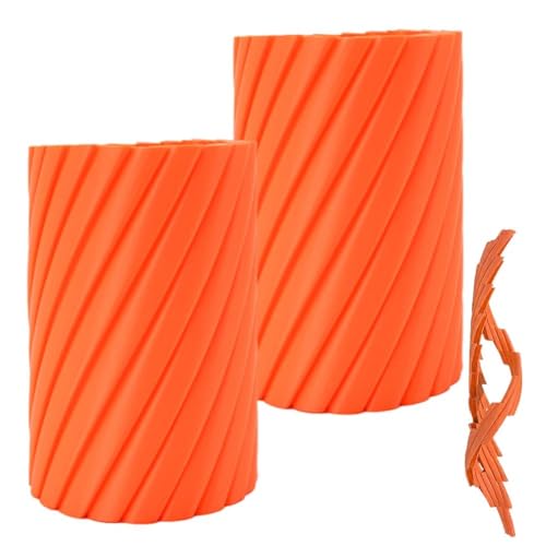 3D-gedruckte Twisty Fidget Vase, Rotierende Dekompressionsvase, Lustiger Spiralförmiger Schreibtisch-Organizer, Vasen für Das Homeoffice, Moderne Deko für Kunstblumen, Stifthalter(2pcs-Large) von Generisch