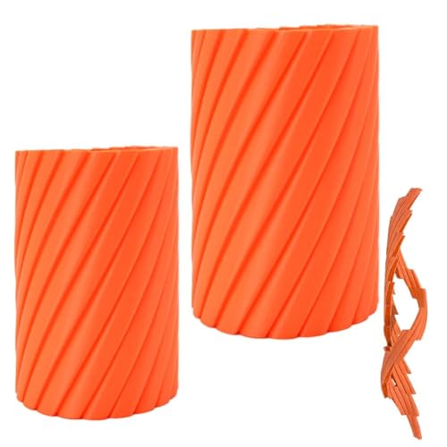 3D-gedruckte Twisty Fidget Vase, Rotierende Dekompressionsvase, Lustiger Spiralförmiger Schreibtisch-Organizer, Vasen für Das Homeoffice, Moderne Deko für Kunstblumen, Stifthalter(Small+Large) von Generisch