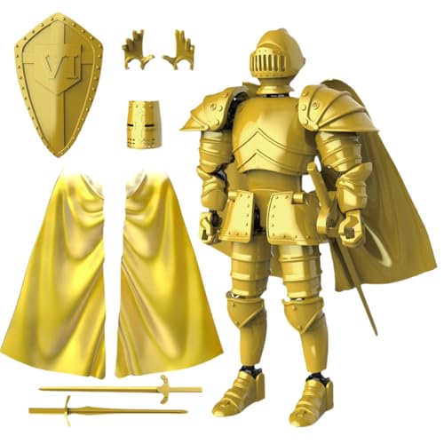 3D-gedruckte bewegliche Ritter-Actionfiguren | Exquisite mittelalterliche Statue Schreibtischdekoration, Sammelfigur für Familien und Liebhaber 3D-gedruckte bewegliche Ritter-Actionfiguren | Exquisite mittelalterliche Statue Schreibtischdekoration, Sammelfigur für Familien und Liebhaber von Generisch