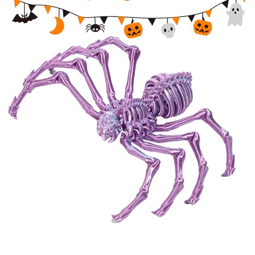 3D-gedrucktes Spinnenspielzeug, bewegliche Spinne, exekutives Schreibtischspielzeug, riesige Spinne | 3D-bewegliche Halloween-Dekorationen für Erwachsene Fidget Toys Mystery Spider von Generisch