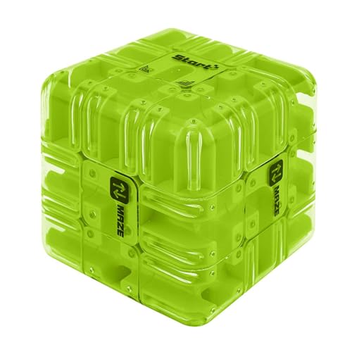 3x3 Würfel Puzzlespielzeug Für Logisches Denken und Augen-Hand-Koordination, 3D-Zauberwürfel-Labyrinthballpuzzle, Dual-Use Spatial Logic Thinking Training Toy für Kinder und Erwachsene (B) von Generisch