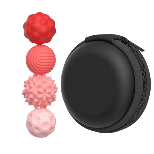 4/8 PC Fidget Toys - Magnetic Attraction Stress Balls - Silicone Magnetic Decompression Ball Adults Magnetic Sensory Ball Magnetic Educational Toys, Silicone Roller Magnet Balls Sensory (Pink-4pc) von Generisch
