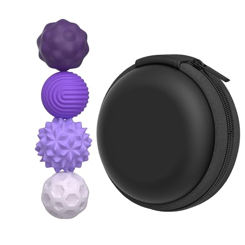 4/8 PC Fidget Toys - Magnetic Attraction Stress Balls - Silicone Magnetic Decompression Ball Adults Magnetic Sensory Ball Magnetic Educational Toys, Silicone Roller Magnet Balls Sensory (Purple-4pc) von Generisch