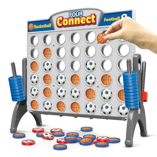 Yueser 4 Gewinnt Reisespiel - Brettspiel für 2 Spieler, Strategiespiel für Kinder ab 4 - Portables Mitbringspiel, 4 in Einer Reihe von Yueser