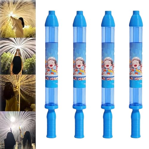 4 PCS Firework Water Gun, Romantic Firework Style Water Spray Toy, Beach Pool Water Fireworks Style Waters Spray Toys, for Bathing, Pool, Party Entertainment (4Pcs B) von Generisch