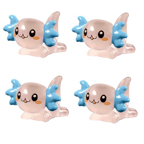 4 Stück Axolotl Miniatur, Harz Axolotl Figur , Axolotl M-ini Harz Tiere Winzige Figuren, Leuchtende Axolotl Figuren Für Tank Dekoration 4 Stück Axolotl Miniatur, Harz Axolotl Figur , Axolotl M-ini Harz Tiere Winzige Figuren, Leuchtende Axolotl Figuren Für Tank Dekoration von Generisch