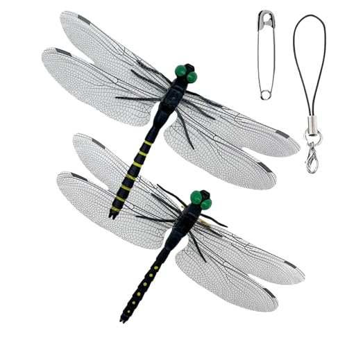 4 Stück Libellen Spielzeug Für Kinder, Libellens Dekorationen Für Zuhause, Realistische Libellen, Lernspielzeug Rucksack Ornament, Exquisites Spielzeug Zum Sammeln, Partygeschenke von Generisch