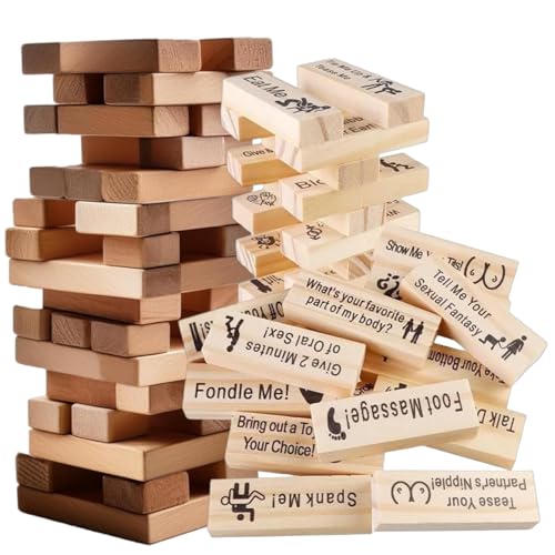 Generisch 48-teiliges Freches Blockturm-Spiel für Paare, lustige Holz-Stapelblöcke, Date-Nacht-Aktivitätsspiel, Valentinstag-Idee, Tumbling Tower Spiel für Erwachsene, Junggesellinnenabschied-Spaß Generisch 48-teiliges Freches Blockturm-Spiel für Paare, lustige Holz-Stapelblöcke, Date-Nacht-Aktivitätsspiel, Valentinstag-Idee, Tumbling Tower Spiel für Erwachsene, Junggesellinnenabschied-Spaß von Generisch