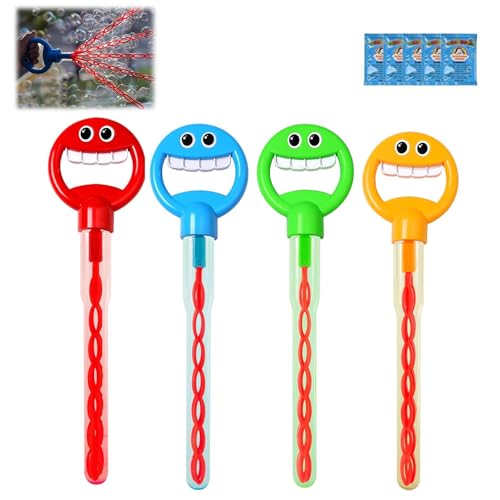 5 Claw Smiling Bubble Stick, 32-Hole Smiley Face Bubble Wand, Bubble Sticksbubble Claw Wand for Parties, Birthdays, Easters, Dream Bubbles to Start a Happy Journey (4pcs Mix) von Generisch