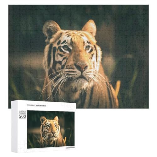 500 Teile Lindenholz Tiger Puzzle für dekorative Ausstellung von Generisch