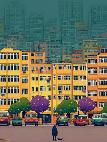 500 Teile Puzzles für Erwachsene Kinder, Dichtes Hausdesign, Klassische Puzzles, Pädagogisches Spiel Herausforderung Spielzeug, Puzzlespiele für Die Ganze Familie(500PCS) von Generisch