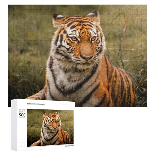 500 Teile Tiger Art Puzzle für Naturliebhaber und Puzzlefans von Generisch