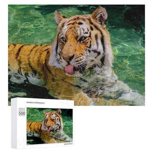 500 Teile Tiger Illustration Puzzle für Wohnkultur und Entspannung von Generisch