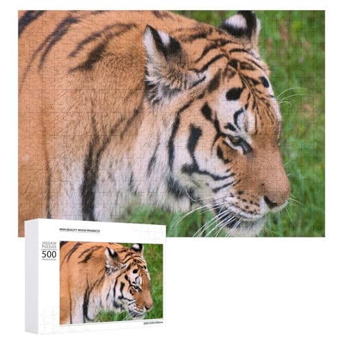 500 Teile Tiger Kunst Puzzle für Erwachsene und Kinder Natur Kunst Geschenk von Generisch