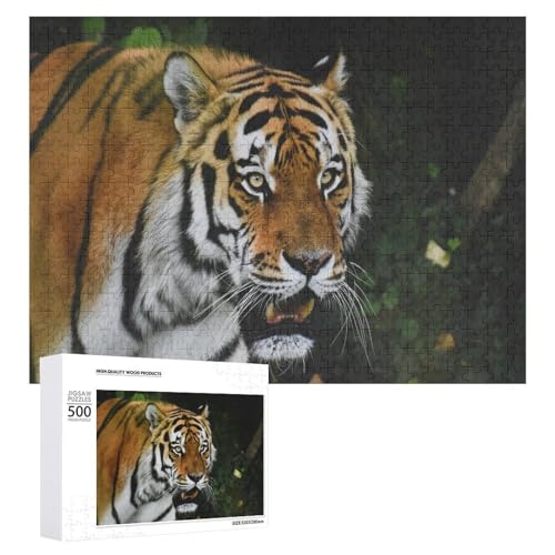 500 Teile Tiger Puzzle aus Lindenholz zur Entspannung - Geschenk für jedes Alter von Generisch
