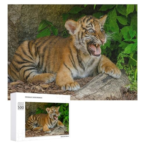 500 Teile Tiger Puzzle für Naturliebhaber und Puzzle-Fans von Generisch