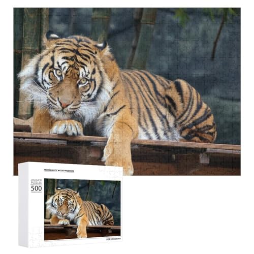 500 Teile Wildlife Tiger Puzzle zur Entspannung Geschenk für jedes Alter von Generisch
