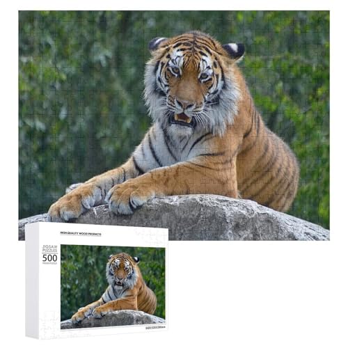 500-teiliges Holzpuzzle Tiger für Naturliebhaber und Puzzle-Fans von Generisch