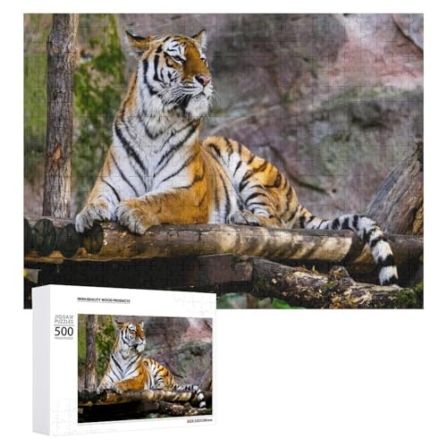 500-teiliges Holzpuzzle Tiger für ruhiges und achtsames Spielen 500-teiliges Holzpuzzle Tiger für ruhiges und achtsames Spielen von Generisch