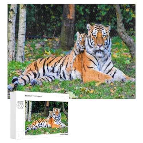 500-teiliges Tiger-Puzzle, dekoratives Display von Generisch