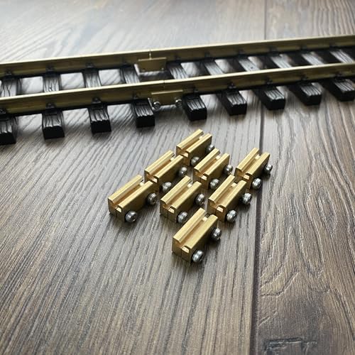 Generisch 50 Stück Schienenverbinder Messing passend für LGB PIKO Schraubklemmen Schraubverbinder (50 Stück) Spur G Gleisverbinder Eisenbahnschienenklemmen 16.5 mm von Generisch