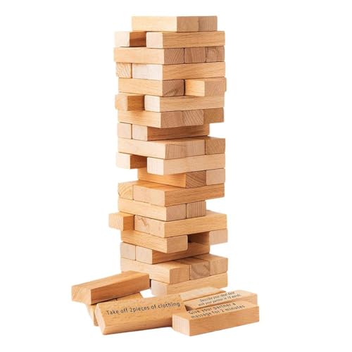 54 Stück Stapelblöcke für Paare, super freche Blockturm-Spiele, Paaraktivitäten, Stapeln, Tumbling, Valentinstag, Spielturm, español für Spiele, Blöcke, Rätsel, Buzzed Hidden Buzzed Cha 54 Stück Stapelblöcke für Paare, super freche Blockturm-Spiele, Paaraktivitäten, Stapeln, Tumbling, Valentinstag, Spielturm, español für Spiele, Blöcke, Rätsel, Buzzed Hidden Buzzed Cha von Generisch