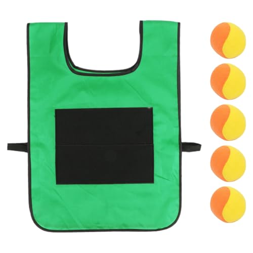 5er-Set Völkerball mit 1 Klebeweste, Spiele mit Gurt, interaktives Wurfspiel, klebrig für, die im Freien Spielen Sicherheitsnetz (O, One Size) von Generisch