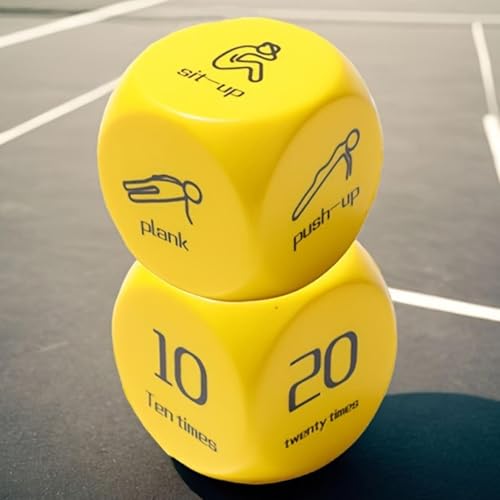 5x5 cm Büro Anti-Stress Würfel, 2 Stück Fitnesswürfel Für Ganzkörpertraining, Cardio Ideales Fitness-Zubehör Übungskurse & Home Gym, 6 Seitiger Schaumstoff-Workout-Würfel Für Anfänger Bis Experten 5x5 cm Büro Anti-Stress Würfel, 2 Stück Fitnesswürfel Für Ganzkörpertraining, Cardio Ideales Fitness-Zubehör Übungskurse & Home Gym, 6 Seitiger Schaumstoff-Workout-Würfel Für Anfänger Bis Experten von Generisch