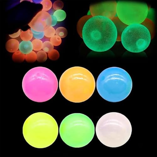 6 STK Glorbs-Bälle, Upgrade 1,97 Zoll Klebrige Bälle Zum Werfen an Die Decke, Klebrige, Matschige Glorbs-Bälle, Bunter, Im Dunkeln Leuchtender Ball, Solarlichtempfindlicher Spielzeugball 6 STK Glorbs-Bälle, Upgrade 1,97 Zoll Klebrige Bälle Zum Werfen an Die Decke, Klebrige, Matschige Glorbs-Bälle, Bunter, Im Dunkeln Leuchtender Ball, Solarlichtempfindlicher Spielzeugball von Generisch