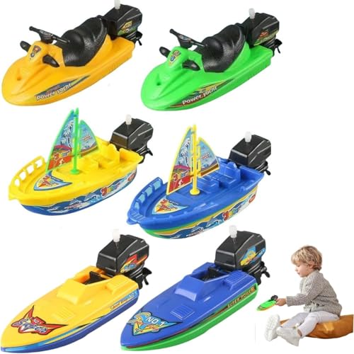 6 Stück schwimmendes Motorspielzeugboot-Badespielzeug, Kleinkind-Badespielzeug, Wasserspielzeug, Badewannen-Segelboot-Spielzeug, Baby-Badespielzeug,wasserspielzeug Boot,Boot kinderspielzeug Wasser 6 Stück schwimmendes Motorspielzeugboot-Badespielzeug, Kleinkind-Badespielzeug, Wasserspielzeug, Badewannen-Segelboot-Spielzeug, Baby-Badespielzeug,wasserspielzeug Boot,Boot kinderspielzeug Wasser von Generisch