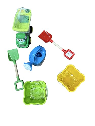 6-teiliges Strandspielzeug-Set für Kinder, bunt, mit Eimer, Palette und Formen 6-teiliges Strandspielzeug-Set für Kinder, bunt, mit Eimer, Palette und Formen von Generisch