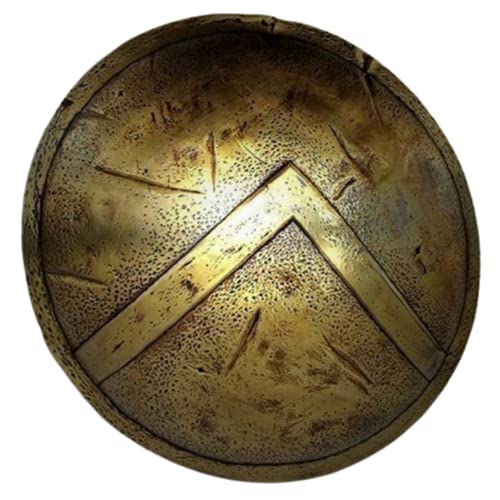 61 cm Mittelalterlicher Rüstungsschild 300 griechischer Spartaner-Schild aus Eisenstahl, Kampfkrieger, Schild, Nachstellung, LARP, Cosplay, Halloween, 61 cm Mittelalterlicher Rüstungsschild 300 griechischer Spartaner-Schild aus Eisenstahl, Kampfkrieger, Schild, Nachstellung, LARP, Cosplay, Halloween, von Generisch