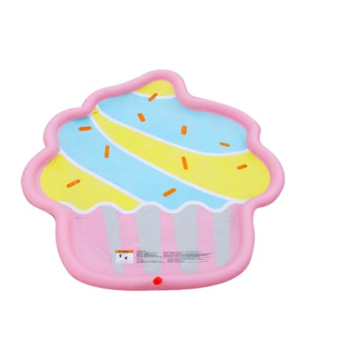 67" rutschfeste Wassermatte für Kinder, Outdoor Wasser-Spielmatte, Langlebiges & Sicher Sommerspielzeug für Kleinkinder, Jungen, Mädchen, Hunde, Garten, Poolpartys (Ice Cream) von Generisch