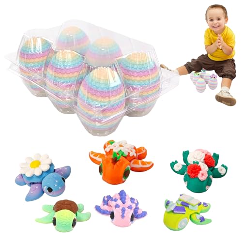 6er-Pack kleine Mystery Dr-agon Eier | Set mit 6 Partyzubehör | dekoratives Drachenei-Pack | Sammlerstück | interaktiv | 6 cm | für Kinder und Erwachsene von Generisch