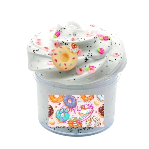 70 ml Fluffy Slime, Slime Party Gifts for Children, Cloud Butter Slime, Super Soft and Non-Sticky, A Birthday Gift for Girls and Boys Aged 8-12 Years(50 g) (Light Gray) von Generisch