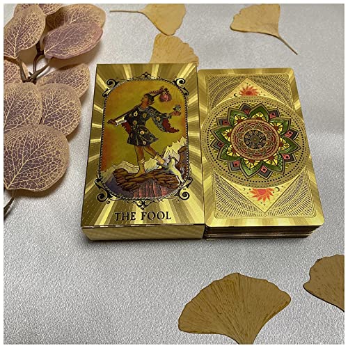 78 PVC Wasserdicht Anti-Falten Tarotkarten Deck mit Anleitung für Anfänger Wahrsagungswerkzeug 78 PVC Wasserdicht Anti-Falten Tarotkarten Deck mit Anleitung für Anfänger Wahrsagungswerkzeug von Generisch