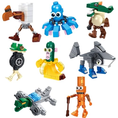 8 Lustige 3D Italian Brainrot Figures, Spielzeug Bausteine FüR Kinder Und Erwachsene,Tralalero Shark Bausteine,Lustiges Weird Stuff Zum Sammeln,Kreatives Spielzeug,T Tung Tung Sahur Geschenkset(8PCS 8 Lustige 3D Italian Brainrot Figures, Spielzeug Bausteine FüR Kinder Und Erwachsene,Tralalero Shark Bausteine,Lustiges Weird Stuff Zum Sammeln,Kreatives Spielzeug,T Tung Tung Sahur Geschenkset(8PCS von Generisch
