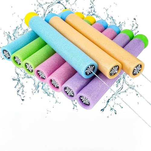8 Stück Wasserspritzpistolen Set Kinderleichtes Wasserspiel aus weichem Material perfekt für Wasserschlachten im Freien und Partyspaß Kinder (4 Stück) von Generisch