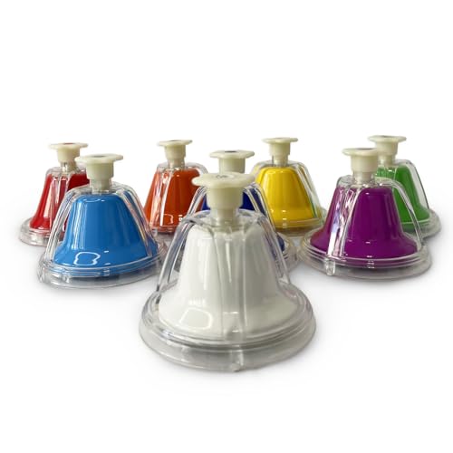 8-teiliges Metall-Handglocken-Set, glatte Kanten, Musiktisch, Schlaginstrument 8-teiliges Metall-Handglocken-Set, glatte Kanten, Musiktisch, Schlaginstrument von Generisch