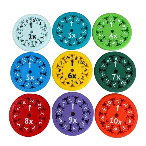 9 Stück Mathe Fidget-Spinners, Math Fact Fidget-Spinner, Lustige Mathe Lern Fidget Toys Für Kinder, Multiplikation Und Division Lernen 9 Stück Mathe Fidget-Spinners, Math Fact Fidget-Spinner, Lustige Mathe Lern Fidget Toys Für Kinder, Multiplikation Und Division Lernen von Generisch