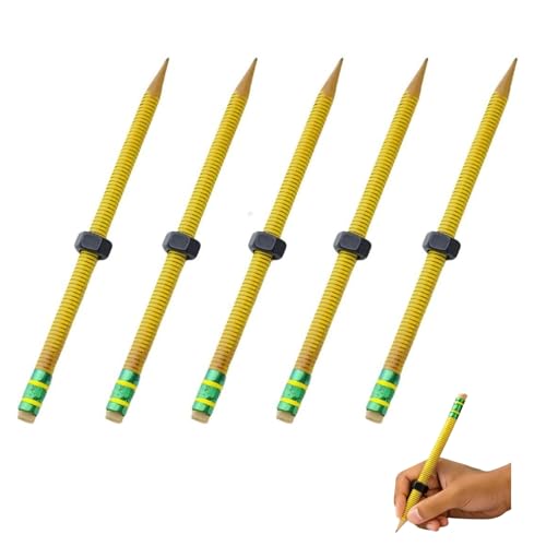 ADHD Fidget-Bleistift für Kinder, Gewinde-Bleistifthülle mit Muttern Bolzen, Gidgets-Hülse, Fidget-Werkzeug für Fokus, sensorische Linderung, Angst und ruhiges Zappeln im Klassenzimmer von Generisch