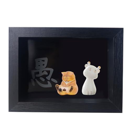 Abbildung Showcase - Klare Aktionsfiguren anzeigen Fall | Hölzerne Aktion Figure Display Case | Höhenverstellbare Hohle dreidimensionales Design für Wohnkultur-Hobbyraum und Sammlerschrank von Generisch
