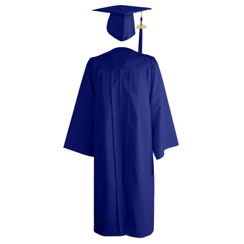 Abschluss Talar mit Hut Abschluss Talar Doktorhut und Quaste Abitur 2025 Geschenke Abschlusskleider Absolventenhut für Hochschule Bachelor Akademischer Talar Kostüm Absolventen Herren Damen von Generisch