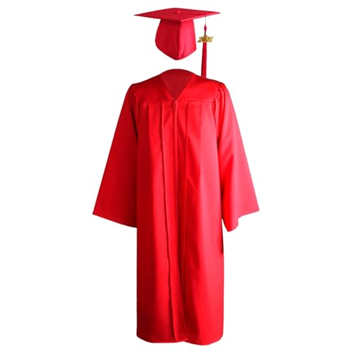 Abschluss Talar mit Hut Abschluss Talar Doktorhut und Quaste Abitur 2025 Geschenke Abschlusskleider Absolventenhut für Hochschule Bachelor Akademischer Talar Kostüm Absolventen Herren Damen von Generisch