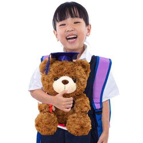 Abschlussbär | Teddybär Plüschspielzeug | Kuscheliges weiches Spielzeug | Klasse von 2025 Grad Bear | Plüsch mit | Plüschbären gefüllter Tierpuppe | Abschlussgeschenk Bear für Tisch, Regalde Abschlussbär | Teddybär Plüschspielzeug | Kuscheliges weiches Spielzeug | Klasse von 2025 Grad Bear | Plüsch mit | Plüschbären gefüllter Tierpuppe | Abschlussgeschenk Bear für Tisch, Regalde von Generisch