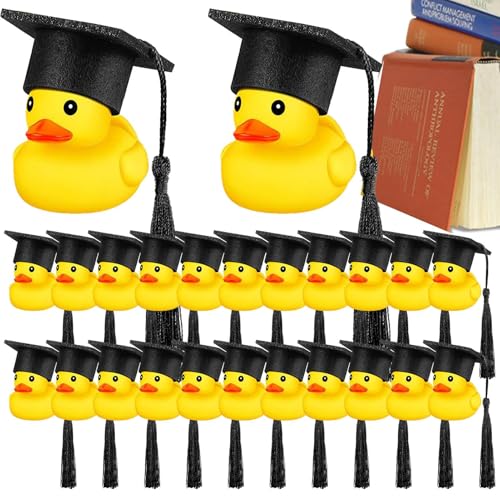 Abschlussgummi Enten | Quietschende Ente mit Mörtelvorstand Abschluss | Auto Dashboard Mini Ducks | Gummi -Absolventengeschenke für das Abschlussthema, Geburtstagsfeier Abschlussgummi Enten | Quietschende Ente mit Mörtelvorstand Abschluss | Auto Dashboard Mini Ducks | Gummi -Absolventengeschenke für das Abschlussthema, Geburtstagsfeier von Generisch