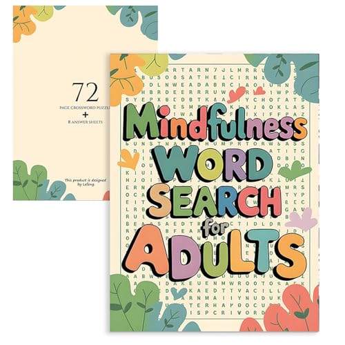 Achtsamkeits-Wortsuche | Wortsuchrätsel für Erwachsene | Entspannende Puzzles für positives Denken, Stressabbau und mentales Spiel, vielseitiges beruhigendes Entspannungsspiel, Meditationswerkzeug für Achtsamkeits-Wortsuche | Wortsuchrätsel für Erwachsene | Entspannende Puzzles für positives Denken, Stressabbau und mentales Spiel, vielseitiges beruhigendes Entspannungsspiel, Meditationswerkzeug für von Generisch