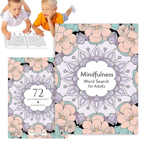 Achtsamkeits-Wortsuche | Wortsuchrätsel für Erwachsene | Entspannende Puzzles für positives Denken, Stressabbau und mentales Spiel, vielseitiges beruhigendes Entspannungsspiel, Meditationswerkzeug für Achtsamkeits-Wortsuche | Wortsuchrätsel für Erwachsene | Entspannende Puzzles für positives Denken, Stressabbau und mentales Spiel, vielseitiges beruhigendes Entspannungsspiel, Meditationswerkzeug für von Generisch